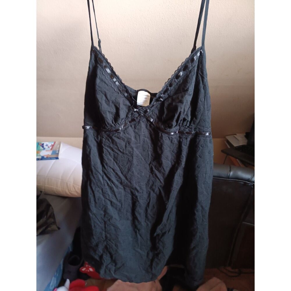 Black babydoll boho bohemian top/minidress